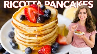 LEMON RICOTTA PANCAKES - Easy Breakfast Pancakes Recipe
