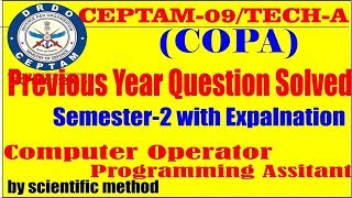 Previous Year Question Solved Semester 2  COPA  Computer Operator and Programming Assitant