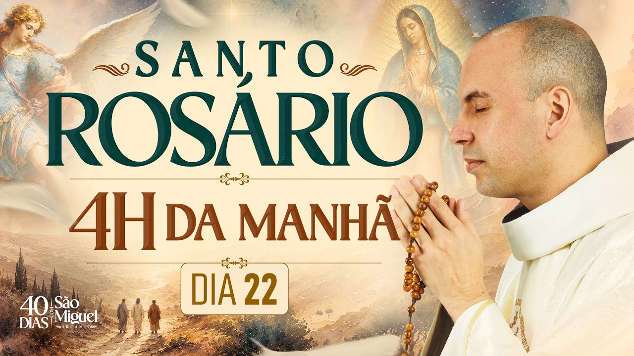 Santo Rosário | 40 Dias com São Miguel Arcanjo 2026 | 03:40 | 09/09 | 22° Dia | Live Ao vivo
