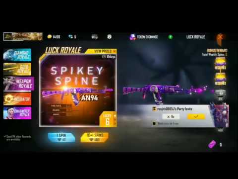 Free fire New an94 skin vann onn test cheyth nokkam