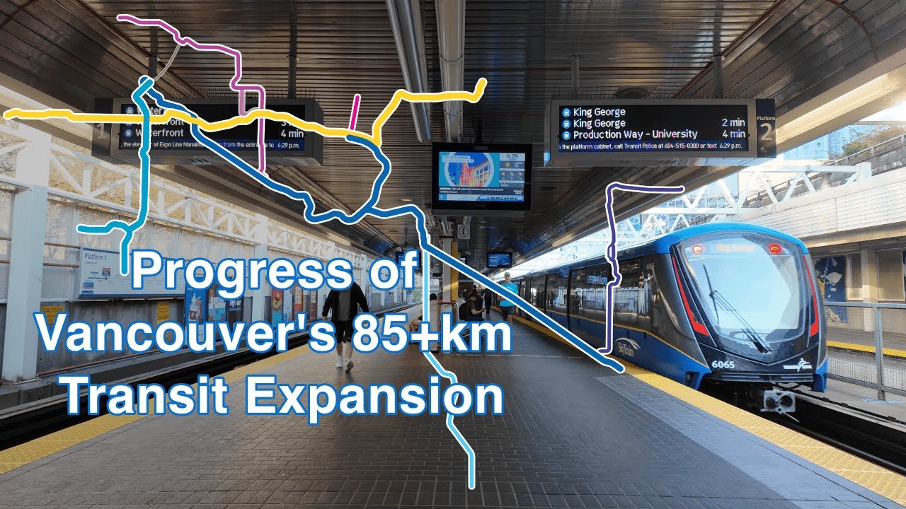 Расширение сети скоростного транспорта в Ванкувере на 85+ км