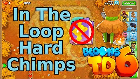 Bloons TD 6 | In The Loop Hard Chimps | No MK No Powers Walkthrough