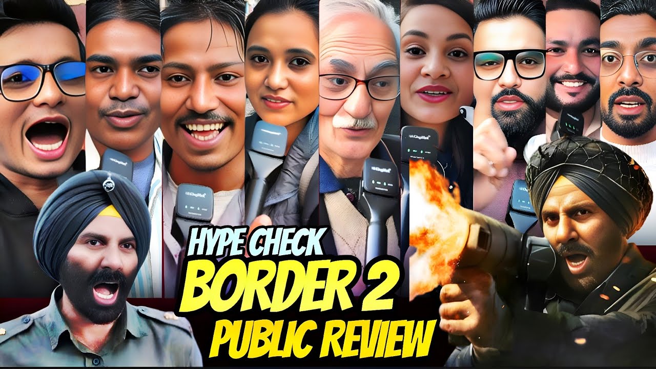 Hype check 😱 | border 2 public review | border 2 public excitement | sunny deol | varun | diljit
