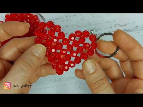 آموزش قلب ولنتاین جاکلیدی قلب مرواریدی