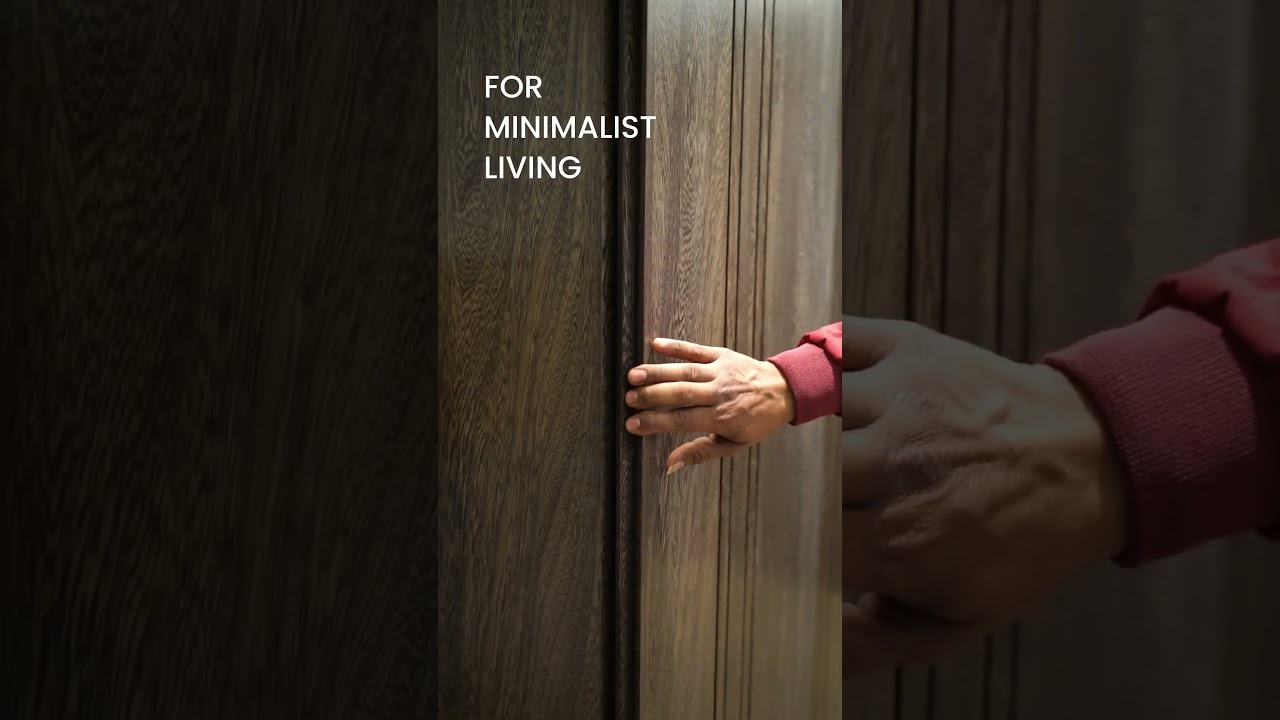 ✨ Minimalism at Its Best – Handle-Less Wardrobe Designs! ✨