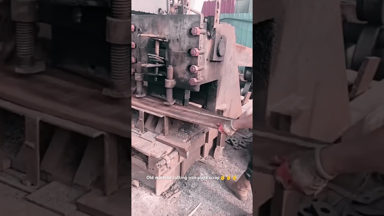 Iron plate scrap cutting for forging knife process