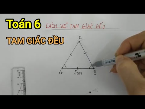 Video [Hình học 6] CÁCH VẼ TAM GIÁC ĐỀU △△△ - youtube