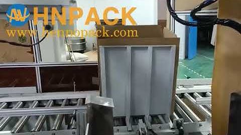 Hennopack small box side push load carton case packer machine