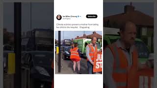 Just stop oil activists block a newborn from going to hospital