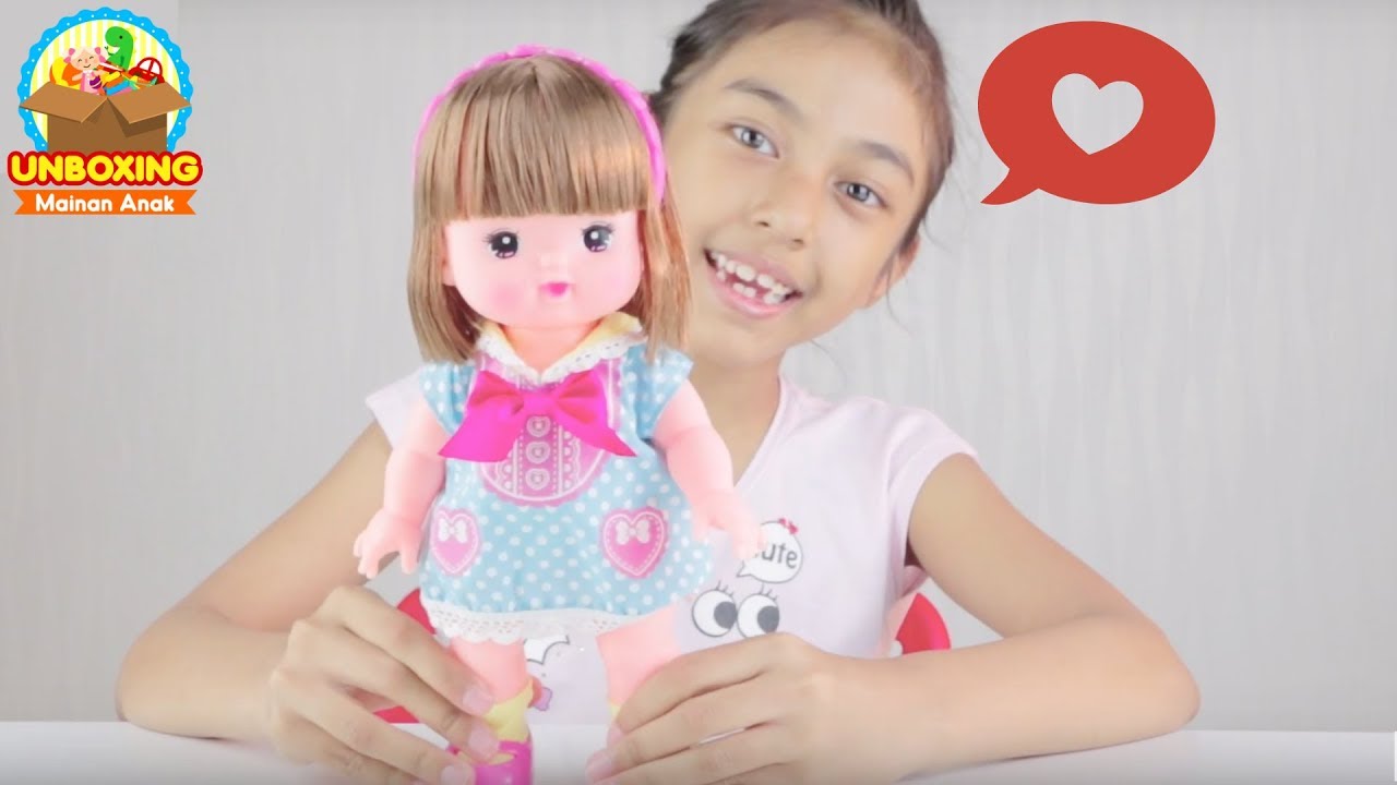 Unboxing Mainan Anak Perempuan Boneka Mell Chan Yang Cantik Lucu