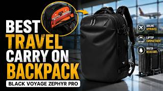 Best Travel Carry On Backpack | Black Voyage Zephyr PRO