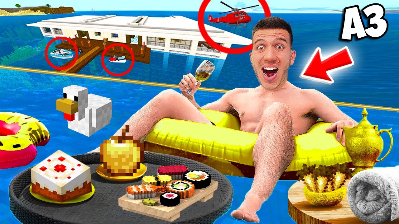 1ЛВ VS 1,000,000ЛВ ВАКАНЦИЯ В МАЙНКРАФТ!