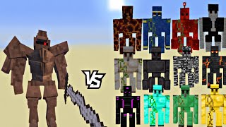 Minecraft all golems vs knight garent amazing fight #minecraft #gaming #viral