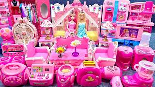 10 Minutes Satisfying Unboxing Pink Barbie Royal Princess Wedding Family,Bedroom PlaySet Review Toys