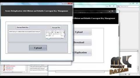 Final Year Projects 2015 | Secure Deduplication with Efficient and Reliable Convergent