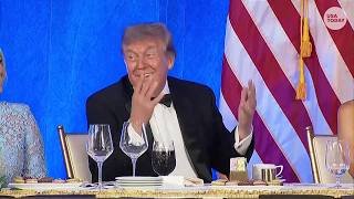 Trump reacts to White House Correspondents' Dinner award for reporting on Epstein relationship