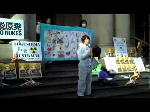 11 June 3-month commemoration of Fukushima in Melbourne Aust