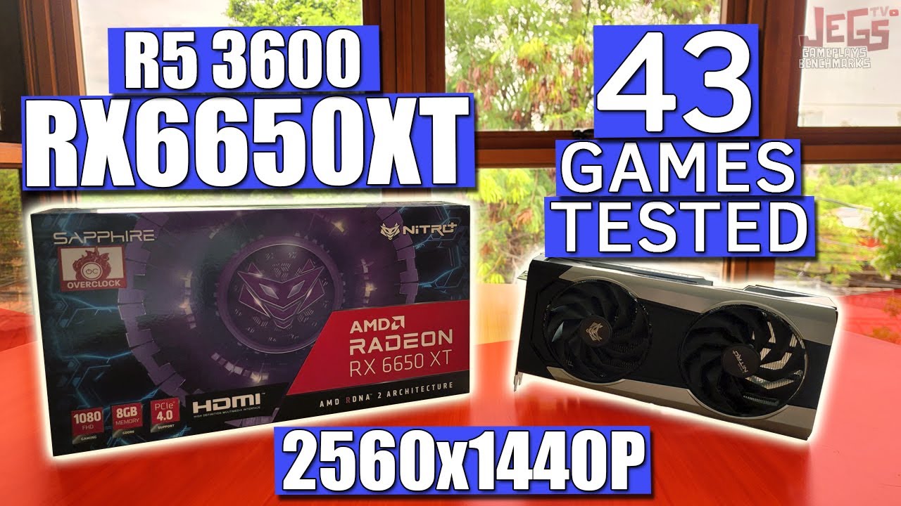 RX 6650 XT + Ryzen 5 3600 tested in 43 games | highest settings