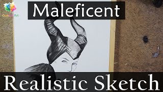 Maleficent Sketch Step by Step EASY Drawing Maleficent
