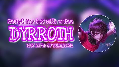 For ios | Dyrroth KOF ( Orochi Chris ) Full Effect 100% | New Skill Icon | Real Voice | STUN Patch