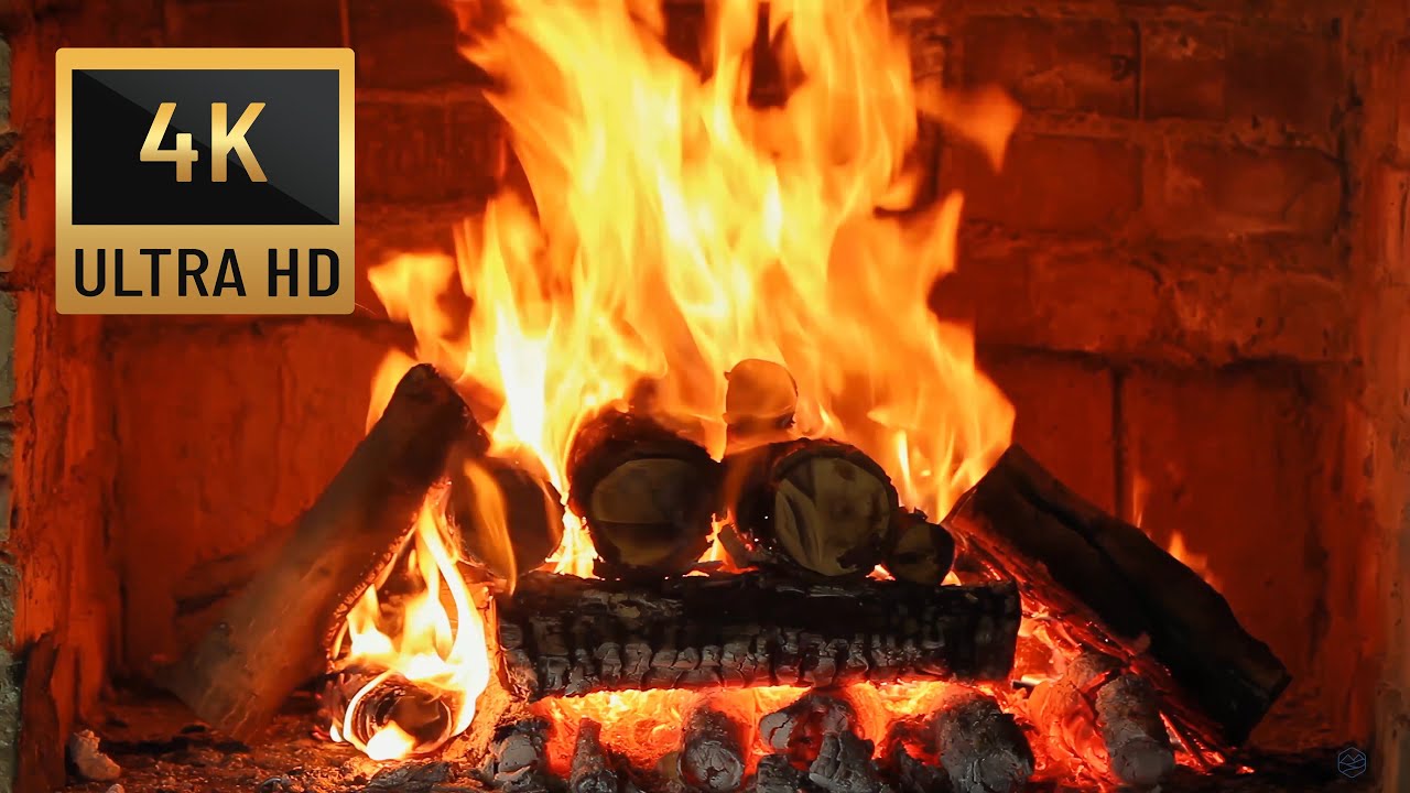 🔥 The Best Burning Fireplace 4K (10 HOURS) with Crackling Fire Sounds ( NO MUSIC ) Fireplace 4K 焚き火