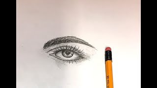 How To Drawing an Eye with only one Pencil How To Drawing an Eye with only one Pencil
