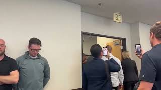 Senator Alex Padilla removed from Sec  Noem press conference