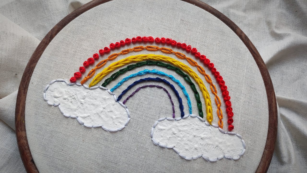 Hand Embroidery for Beginners || 7 basic embroidery stitches by Let's ...