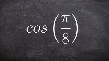 Evaluate using the half angle formula for cosine