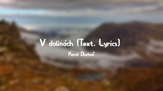 v dolinach (text / lyrics)