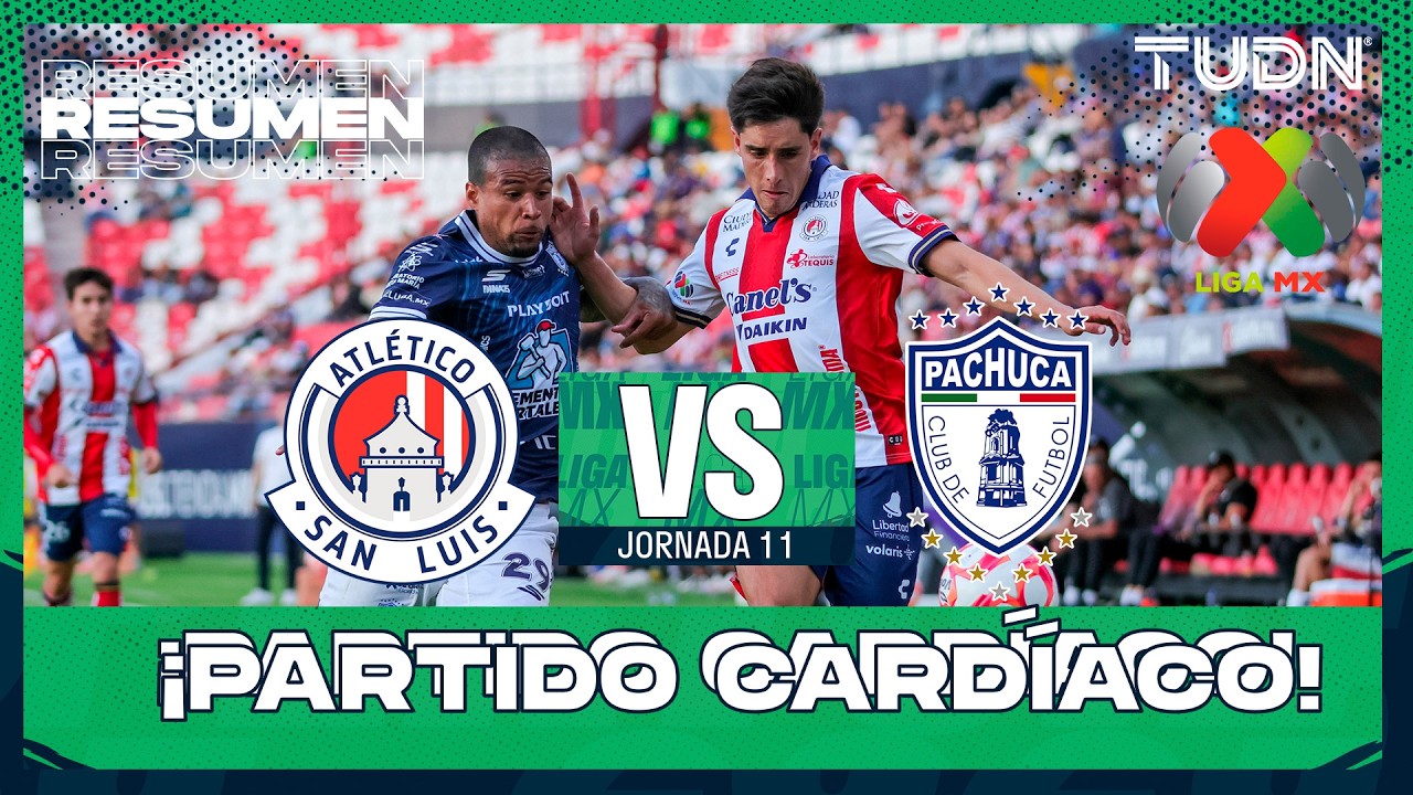 RESUMEN - Atlético de San Luis vs Pachuca | Liga MX - Jornada 11 CL ...
