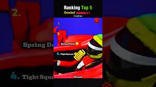 Craziest F1 Moments Ranked! #Formula1 #motorsport #top5 #crash #automotive #shorts