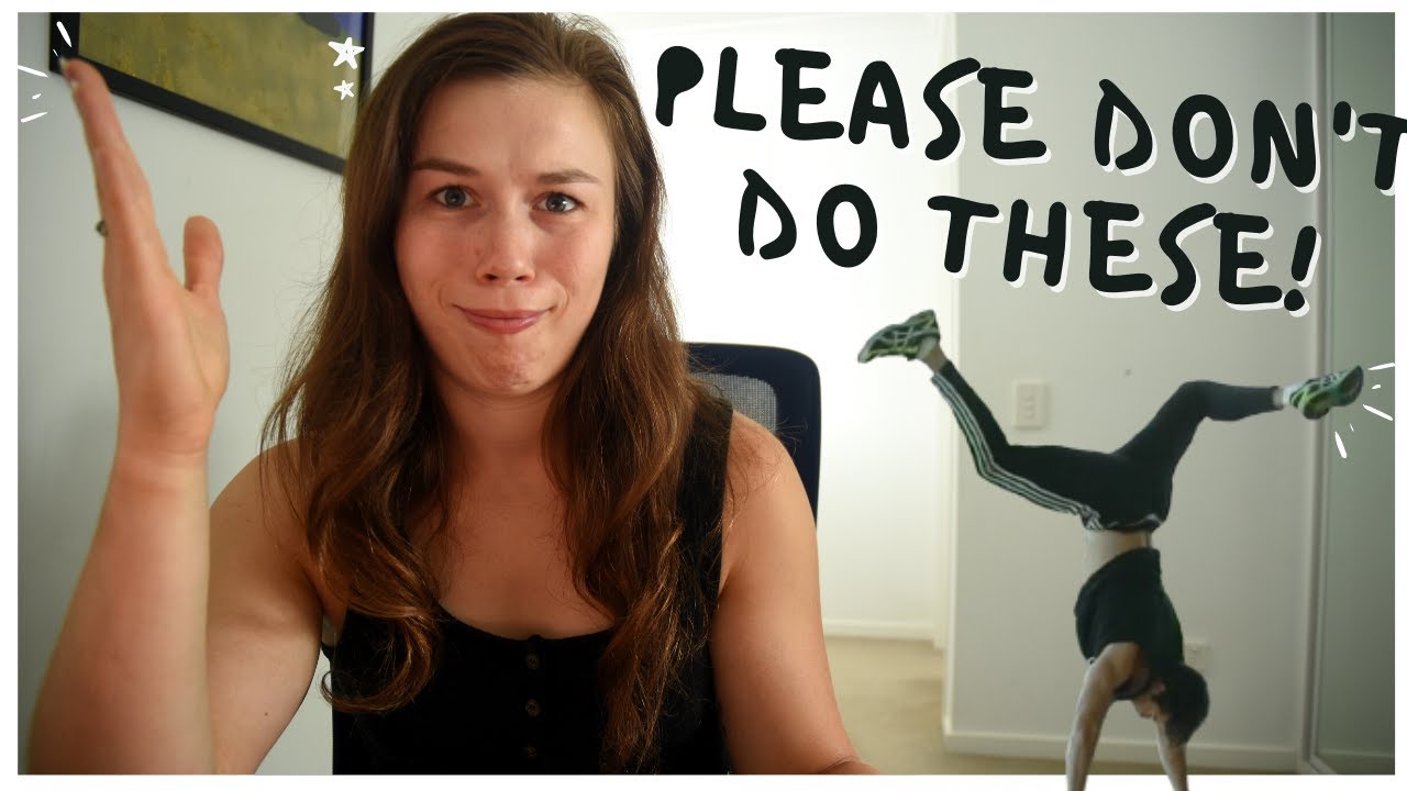 HANDSTAND MISTAKES listening to bad handstand advice YouTube