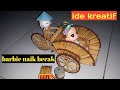 Ide kreatif dan menarik | Cara membuat becak dari korek api kayu dan dinamo bekas | Kerajinan tangan