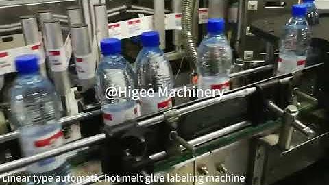Linear type automatic hot melt glue labeling machine -Higee Machinery