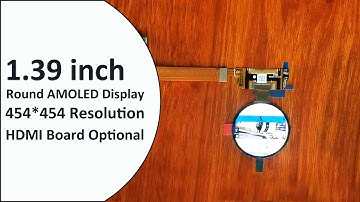 1.39inch Small 454*454 Round AMOLED Display with HDMI Board Circular SmartWatch OLED Screen Panel