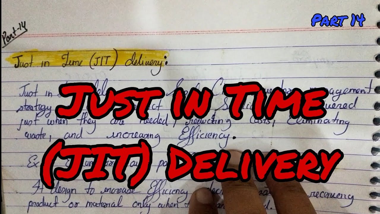 JUST IN TIME | JIT CONCEPT IN हिंदी | Just in Time Inventory | JIT ...