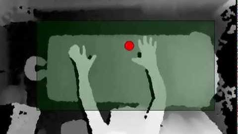 Kinect Depth + Bounding Box above Massage Table :: AcuNetics test in Processing
