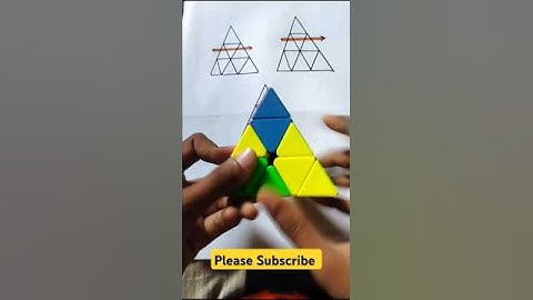 HOW TO SOLVE PYRAMID CUBE🤯🧩| #rubikscube #cube #cubing #shorts #ytshorts #badshahofcube