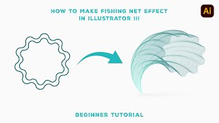 How to Make fishing net efferct in illustrator #adobeillustrator #illustratortutorial #illustrator