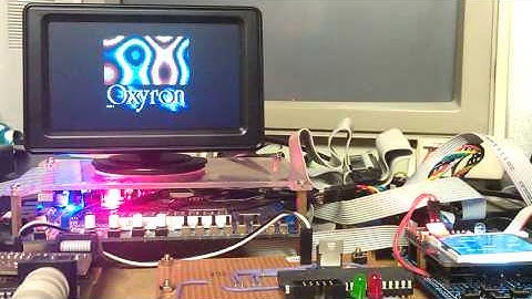 Dawnfall by Oxyron on the FPGA C64 with my new 4.3" TFT TV