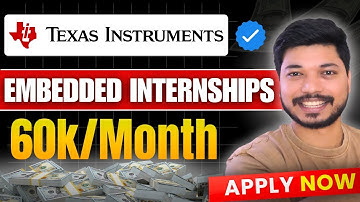 Embedded Internships 2025: Texas Instruments Bengaluru Hiring! No Experience? Watch This! 🚀