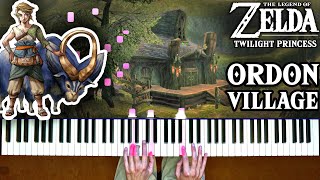 Ordon Village from The Legend of Zelda: Twilight Princess Piano [Synthesia, How To Play, Sheet Music