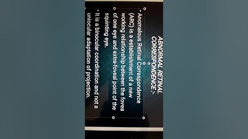 Abnormal Retinal Correspondence