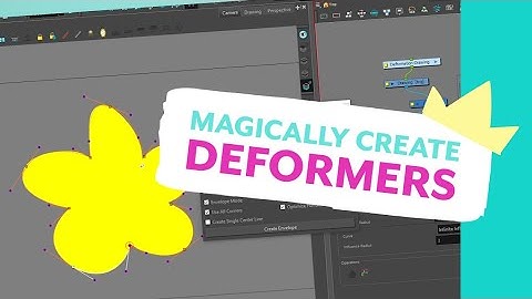 DEFORMERS - How to AUTOMATICALLY create deformers around a shape (Harmony)