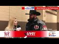 Steer wrestler clayton haas at the 2018 san angelo rodeo