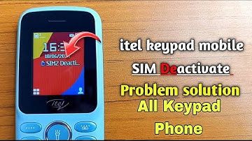 SIM Deactivate problem solve in itel keypad phone || sim deactivated problem itel All Keypad Mobile