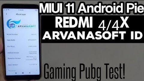 Redmi 4/4X - MIUI ID ArvanaSoft | MIUI 11.0.3.4 Customized Rom | Android Pie