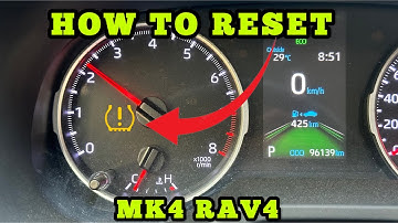 2012 - 2019 Toyota Rav 4 MK4 How To Reset Tyre Pressure Warning DIY