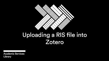 Uploading a RIS file into Zotero